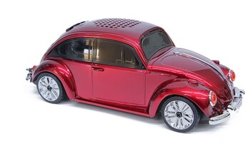  - Beetle Araba Görünümlü Taşınabilir Bluetooth Hoparlör ve Radyo Speaker