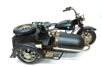  - Dekoratif Metal Motosiklet Sepetli (1)