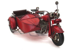 Mnk - Dekoratif Metal Motosiklet Sepetli