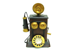 Mnk - Dekoratif Metal Telefon Kumbaralı 