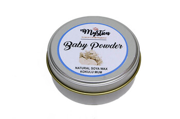 Mystica - Soya Wax Mum Kokulu Tenekede Baby Powder (1)