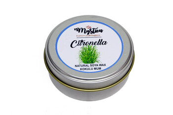 Mystica - Soya Wax Mum Kokulu Tenekede Citronella (1)