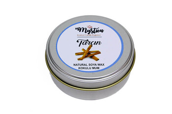 Mystica - Soya Wax Mum Kokulu Tenekede Tarçın (1)